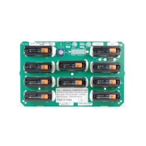 Medical device circuit board with batteries.